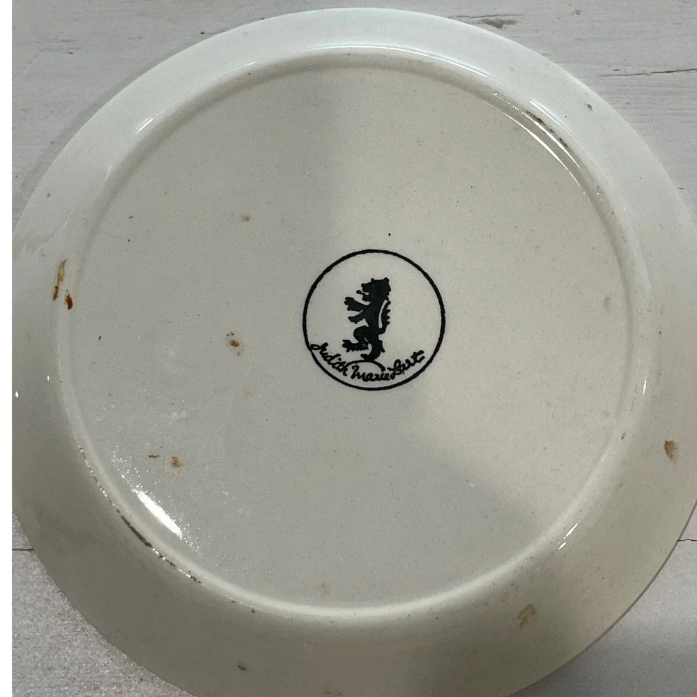 Royal Heidelberg Winterling Dish Fruit Nuts Gold Rim & Judith Marie art dish lot